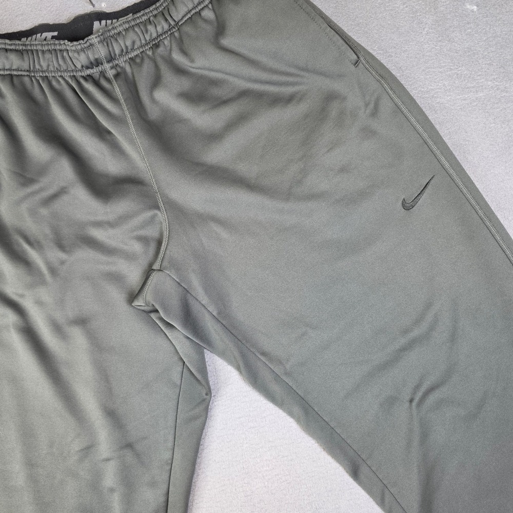 Nike Therma-FIT Sweatpants Men XXL Gray Good Elastic Waist Bungee Hem Snag